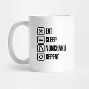 Eat Sleep Nunchaku Repeat Mug